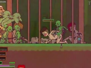 Captivity &vert; เวที 3 &vert; เปล่า หญิง survivor fights เธอ ทาง ตลอด oversexed goblins แต่ fails และ ได้รับ ระยำ ยาก การกลืน liters ของ สำเร็จความใคร่ &vert; เฮนไท เกมส์ gameplay p3