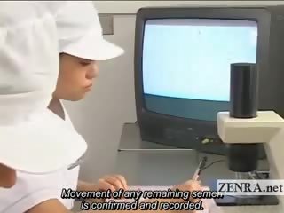 Untertitelt cfnm japan kondom labor handjob forschung