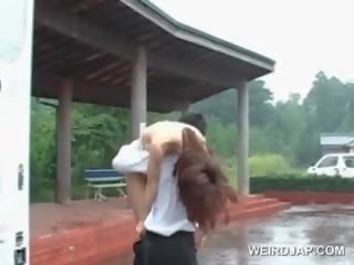 Superior asiática sexo boneca cona pregado canino ao ar livre