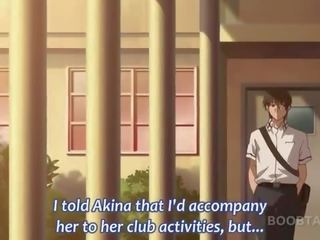 Jūtīgas anime skola stunner sniedzot viņai coed a