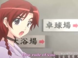 Redhead Hentai enchanting Hottie Giving Tit Job In Anime show
