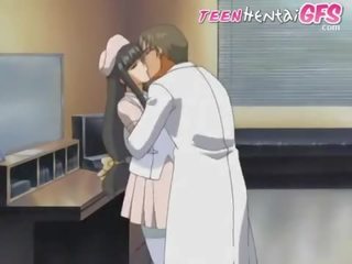 Master is love-making his nurse before she takes