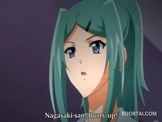 Saldas anime pusaudze pavēlniece rāda viņai loceklis nepieredzējošas iemaņas