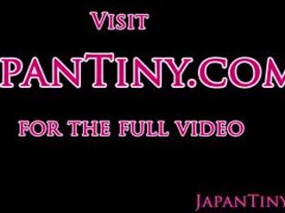 Japanese Petite goddess Facialized in Threesome: Free x rated clip e5